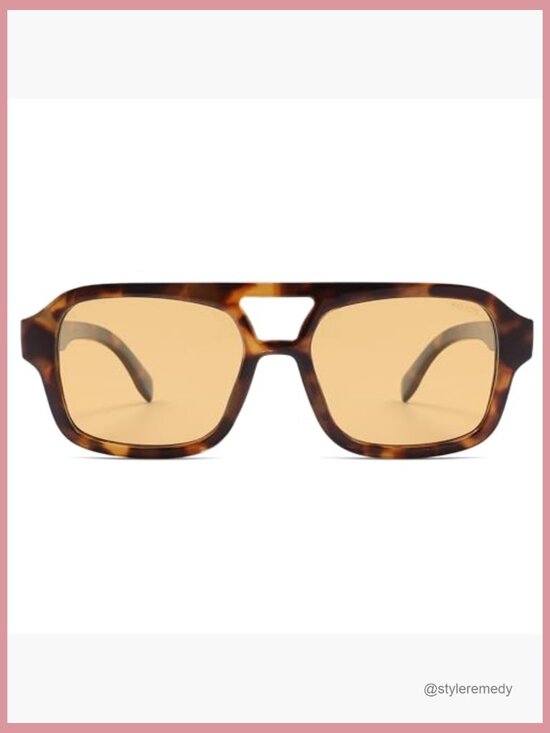 Retro Aviator Sunglasses Polarized UV400 Protection Plastic Frame main image 6